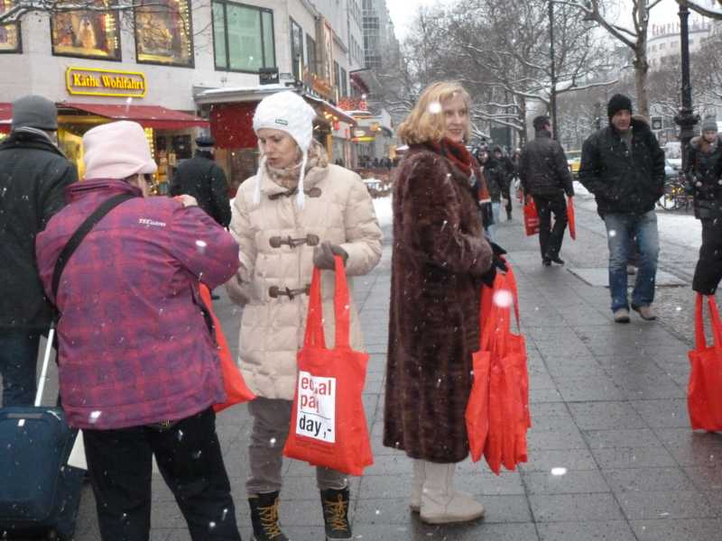 auch Schneetreiben hält uns nicht ab