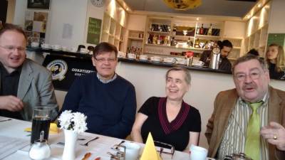 vlnr: Frank Zwiener-CDA Vorsitzender KV CW, Henning Wedell , Marion Halten-Bartels  stellv CDA Kreisvorsitzende,Joachim Krger MdA