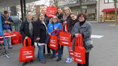 die Akteurinnen in Aktion. In der Mitte, Dagmar Knig, CDA-Landesvorsitzende