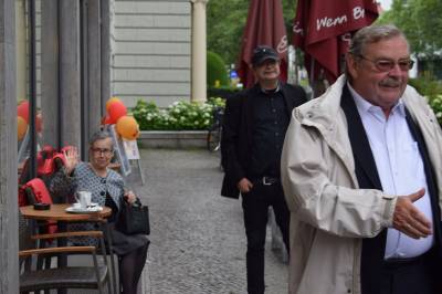 Mitglieder des CDA-Kreisvorstandes am 17. Juni 2017 am Mahnmal fr die Opfer des 17. Juni 1953 am Steinplatz