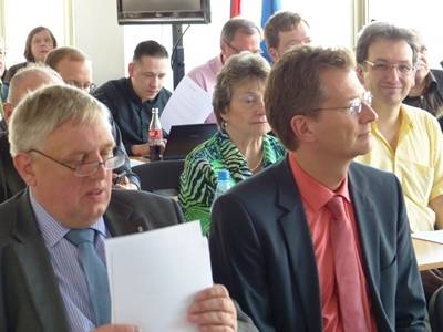 CDA-Bundesvorsitzender Karl Josef Laumann und Dr. Ralf Brauksiepe, Parlamentarischer Staatssekretr im Bundesministerium fr Arbeit und Soziales.